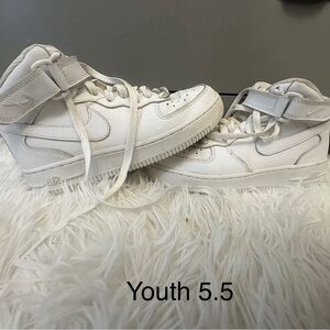 Nike Youth White High-Tops